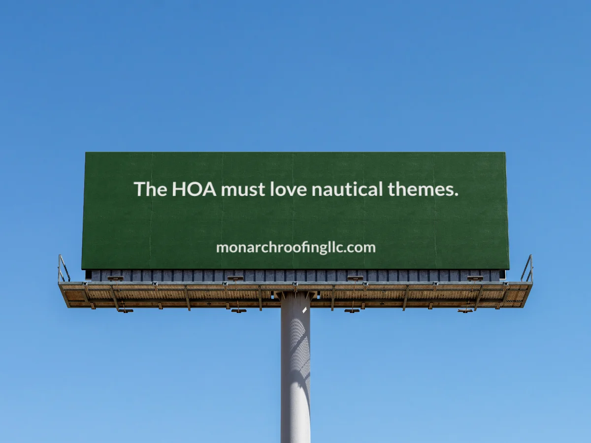 Monarch Roofing highway billboard mockup on I-65 Birmingham